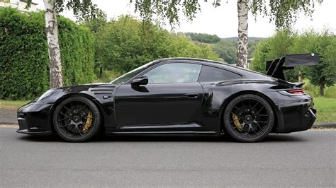 New 992 Porsche 911 GT3 RS spied testing at the Nürburgring