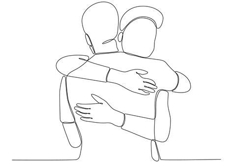 How To Draw People Hugging Step By Step