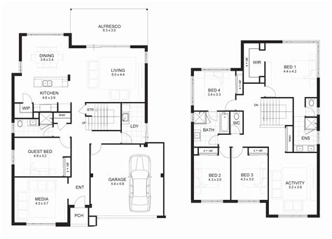 Two Storey Residential House Plan - Image to u