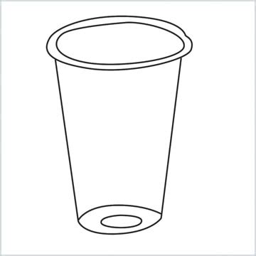 How To Draw A Plastic cup Step by Step - [5 Easy Phase]