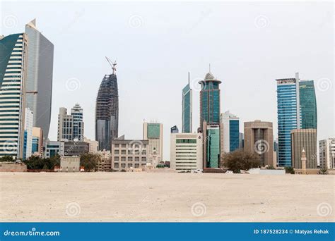 Skyline of Kuwait City stock photo. Image of landscape - 187528234