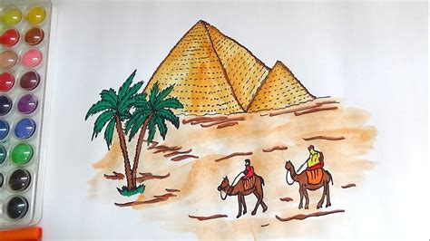 How To Draw Egyptian Pyramid - Sockthanks29