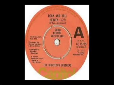 Righteous Brothers - Rock and Roll Heaven (1974) - YouTube