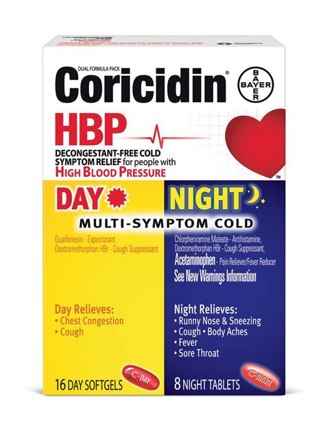 CORICIDIN® HBP DAY & NIGHT MULTI-SYMPTOM COLD