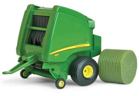 JOHN DEERE 569 ROUND BALER with Bale | Collector Models