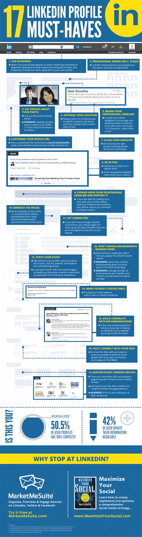 The Ultimate LinkedIn Profile Tips Summary #INFOGRAPHIC + 8 Stats