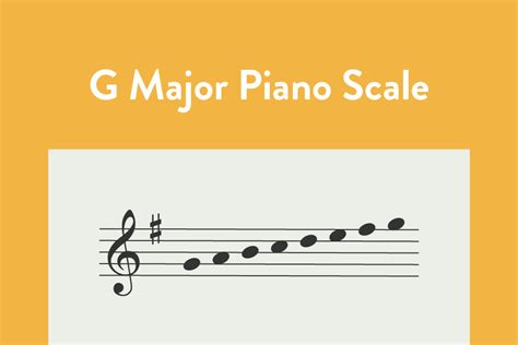 G Major Scale Piano Keys