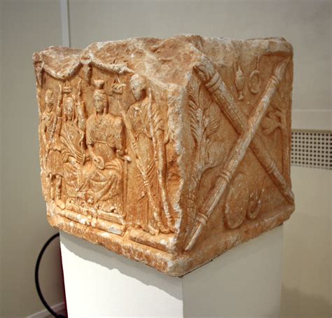 Roman altar for the cerimony of the taurobolion for the cult of Cybele ...