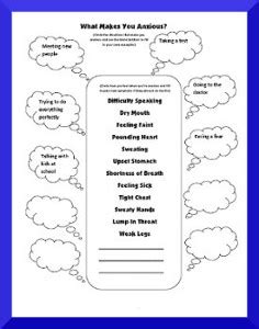 Free Printable Anxiety Worksheets & Resources | Free Printable Behavior ...