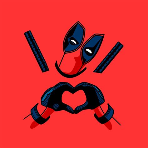 Deadpool vector illustration on Student Show | Deadpool illustration ...