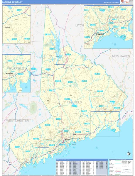 Maps of Fairfield County Connecticut - marketmaps.com