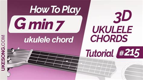 Gm7 ukulele chord. Learn to play Gmin7 chord on ukulele | Ukesong