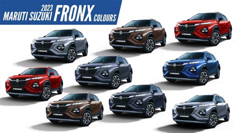 2023 Maruti Suzuki Fronx - All Color Options - Images | AUTOBICS