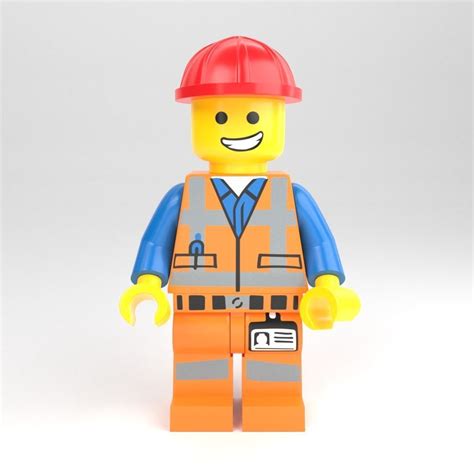 LEGO minifigure - Construction worker 3D model | CGTrader