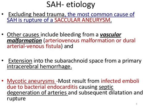 Subarachnoid haemorrhage