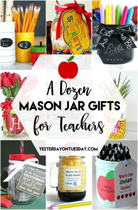 A Dozen Mason Jar Gifts for Teachers | Yesterday On Tuesday