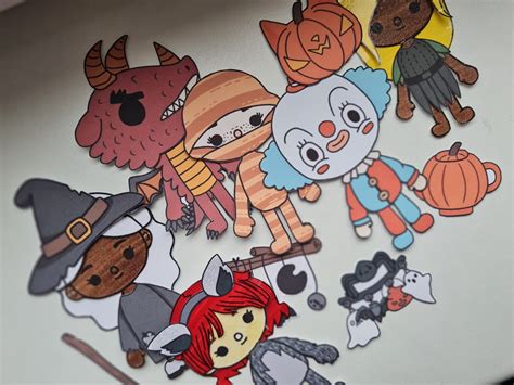 Toca Boca Halloween Costumes / Toca Boca Paper Doll and - Etsy Hong Kong