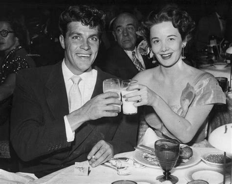 Dale Robertson & Wife. January 14, 1953. - SuperStock