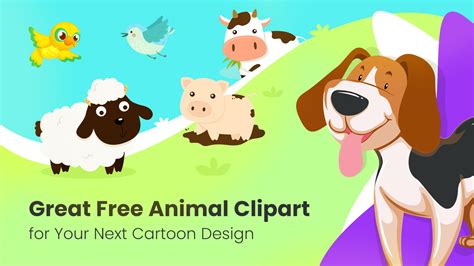 Great Free Animal Clipart For Your Next Cartoon Design Graphicmama