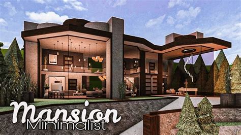 Bloxburg: Mansion Modern Minimalist ((No LargePlot))|| House Build ...