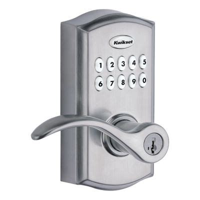 Satin Chrome 955 SmartCode Electronic Pembroke Lever | Kwikset