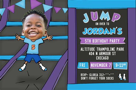 Rockin Jump Party Invitations Customisable Birthday Invites - Etsy ...