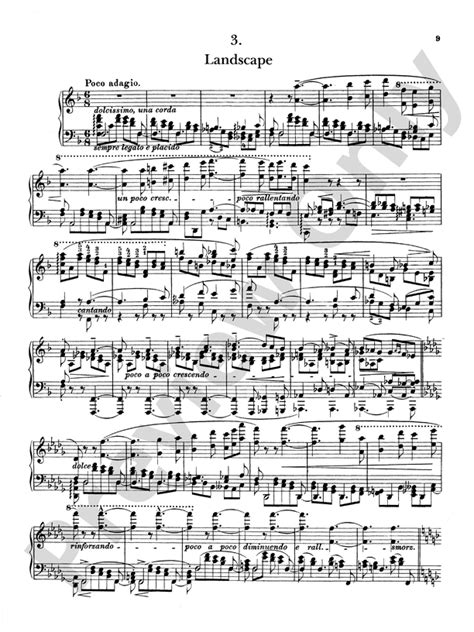 Liszt: Transcendental Etudes (Volume I): 3. Landscape, in F Major Part ...