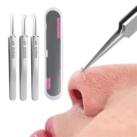 3pcs-set-Pimple-Removal-Tool-Kit-Stainless-Steel-Blackhead-Extractor ...