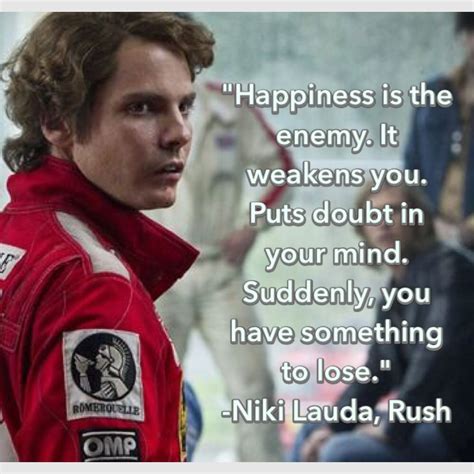 Quote from Niki Lauda from the movie, Rush. | Race quotes, Deep thought ...