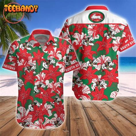 South Sydney Rabbitohs Mascot Hawaiian Shirt