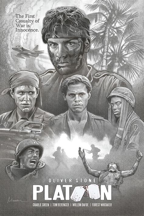 Platoon Movie Poster Pastel by D Robinson - Fine Art America