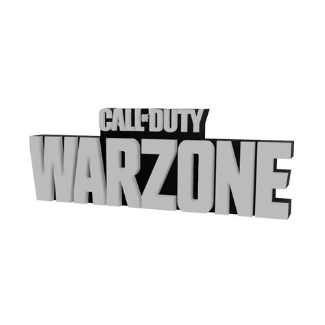 STL file 3D MULTICOLOR LOGO/SIGN - CALL OF DUTY: Warzone 🤙・3D print ...