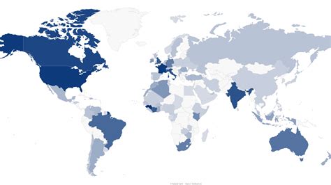 A map of the world according to where your surname is most common ...