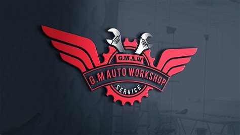 How to create Auto Repair Shop logo design||best auto repair logo ...