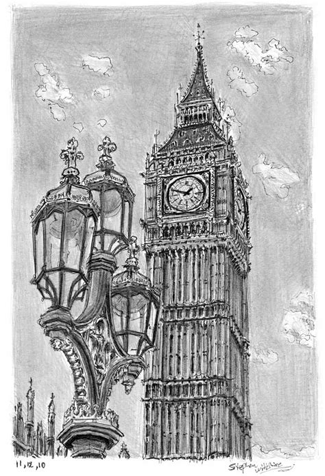 Big Ben - Original drawings, prints and limited editions by Stephen ...