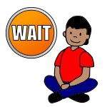 Wait Picture for Classroom / Therapy Use - Great Wait Clipart