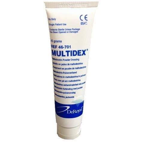 Buy Multidex Maltodextrin Wound Dressing 45 g Tube POWDER. Online at ...