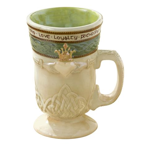 Grasslands Road Celtic 10-Ounce Claddagh Irish Coffee Mug, Gift Boxed ...