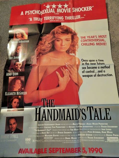 HANDMAID'S TALE(VIDEO DEALER 40 X 27 POSTER!, 1990S) NATASHA RICHARDSON ...