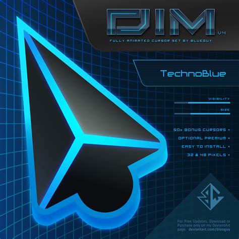 DIM v4 | TechnoBlue Cursor Pack - SkinPack