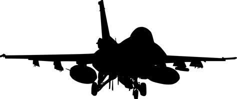 5 Fighter Plane Front View Silhouette (PNG Transparent) | OnlyGFX.com