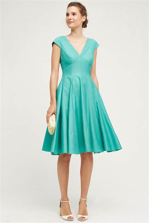 Blue Green Paimpont Silk Dress | Everything Turquoise