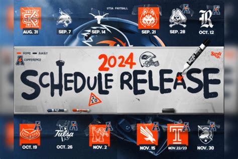 UTSA Roadrunners Unveil Football Schedule for 2024, Aim for Continued