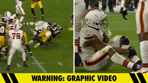 Cleveland Browns RB Nick Chubb Suffers Gruesome Knee Injury, Video