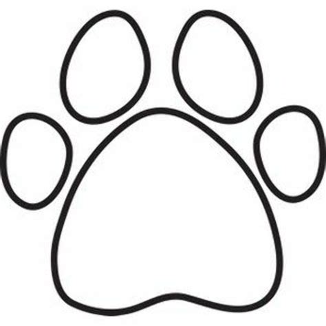 Download High Quality paw print clipart black and white Transparent PNG ...