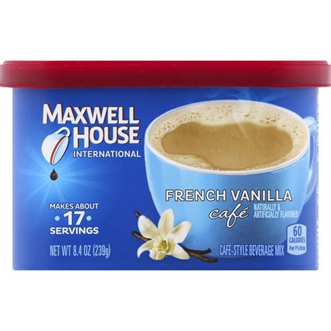 Maxwell House International Cafe French Vanilla Cafe Beverage Mix (8.4 ...