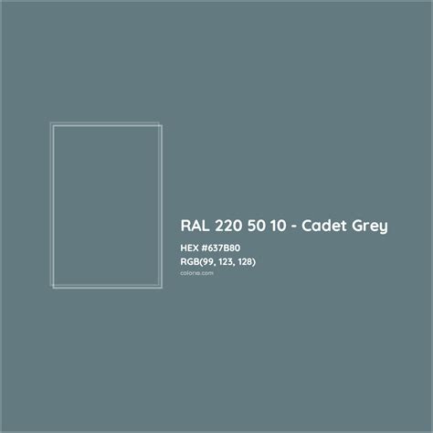 About RAL 220 50 10 - Cadet Grey Color - Color codes, similar colors ...