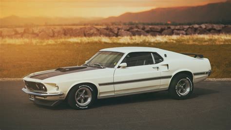 Download Car White Car Fastback Muscle Car Vehicle Ford Mustang Mach 1 ...