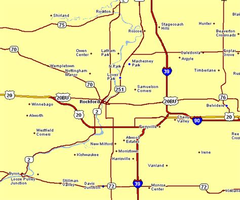 Area Map of Rockford