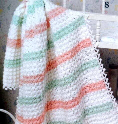 4 CRIB SIZE CROCHET BABY BLANKET PATTERNS